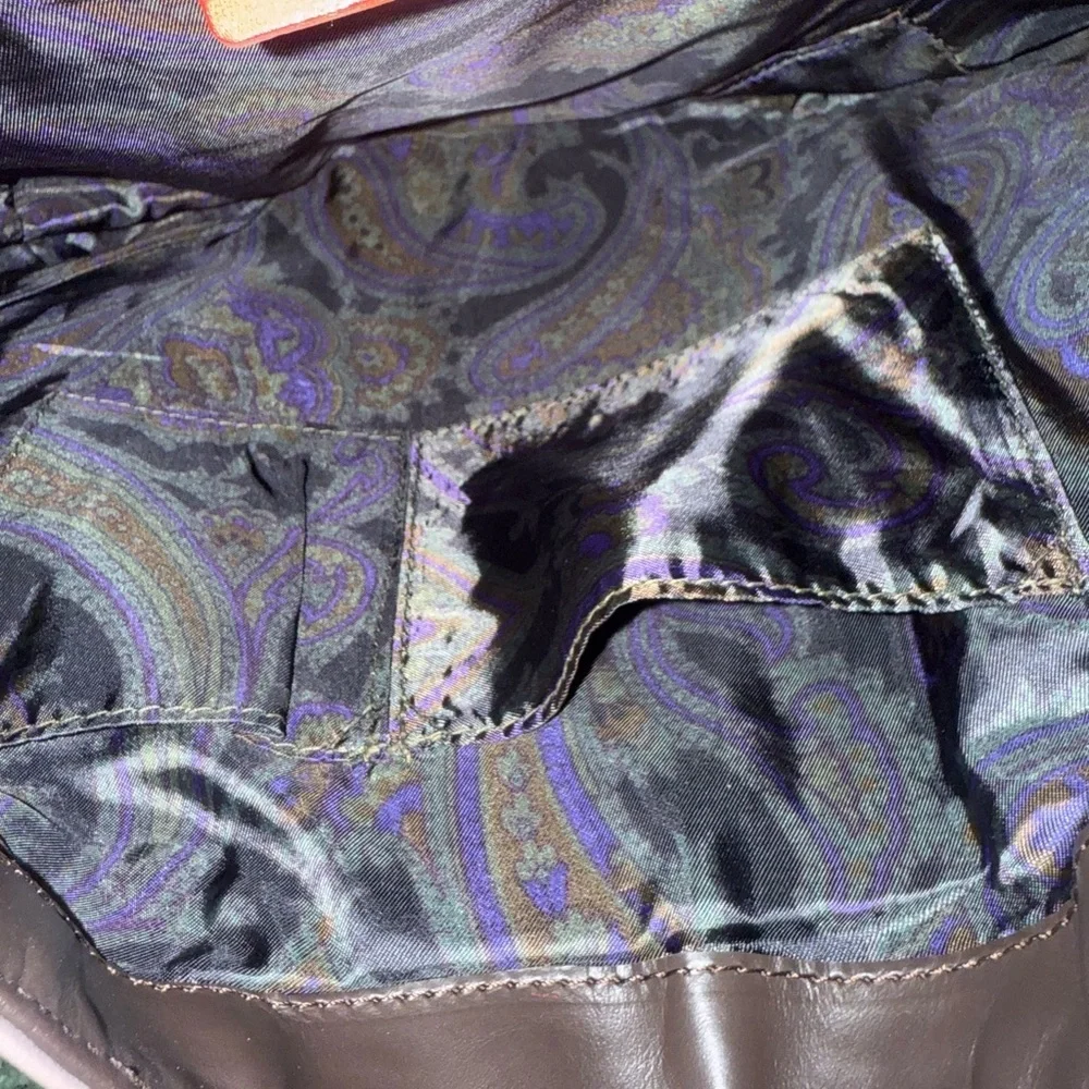 RARE/NWOT ETRO  Pony hair Zebra  Print Leather Patchwork Bag